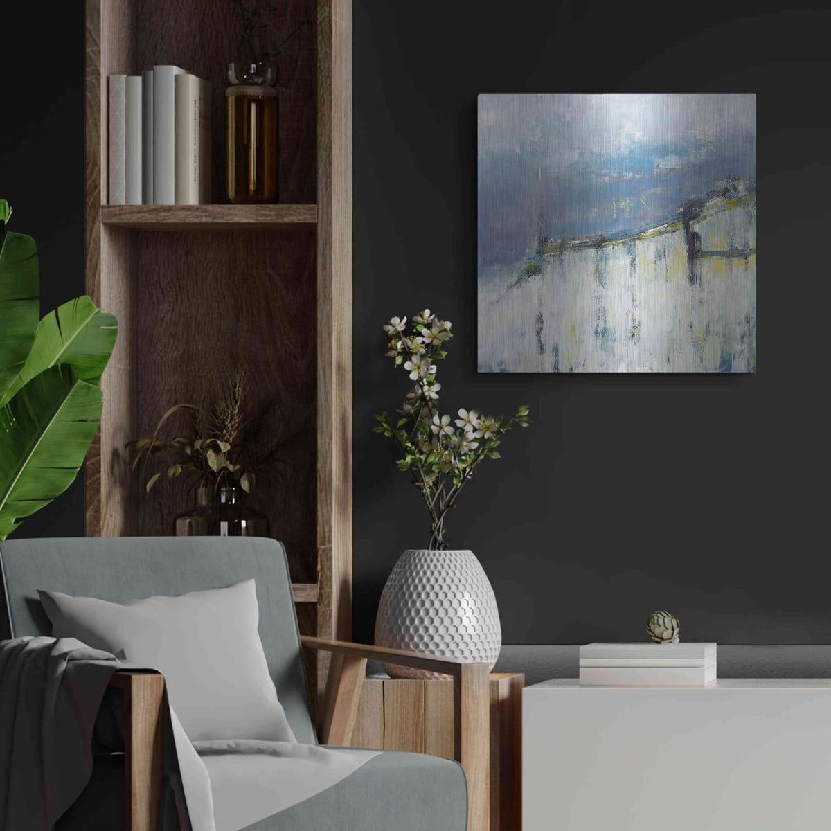 'Camarillo' by Patrick Dennis – Metal Wall Art, 24x24 room view