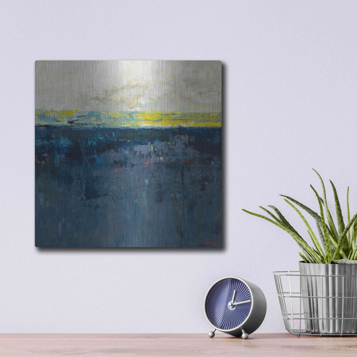 'Clean Slate' by Patrick Dennis – Metal Wall Art, 12x12 room view