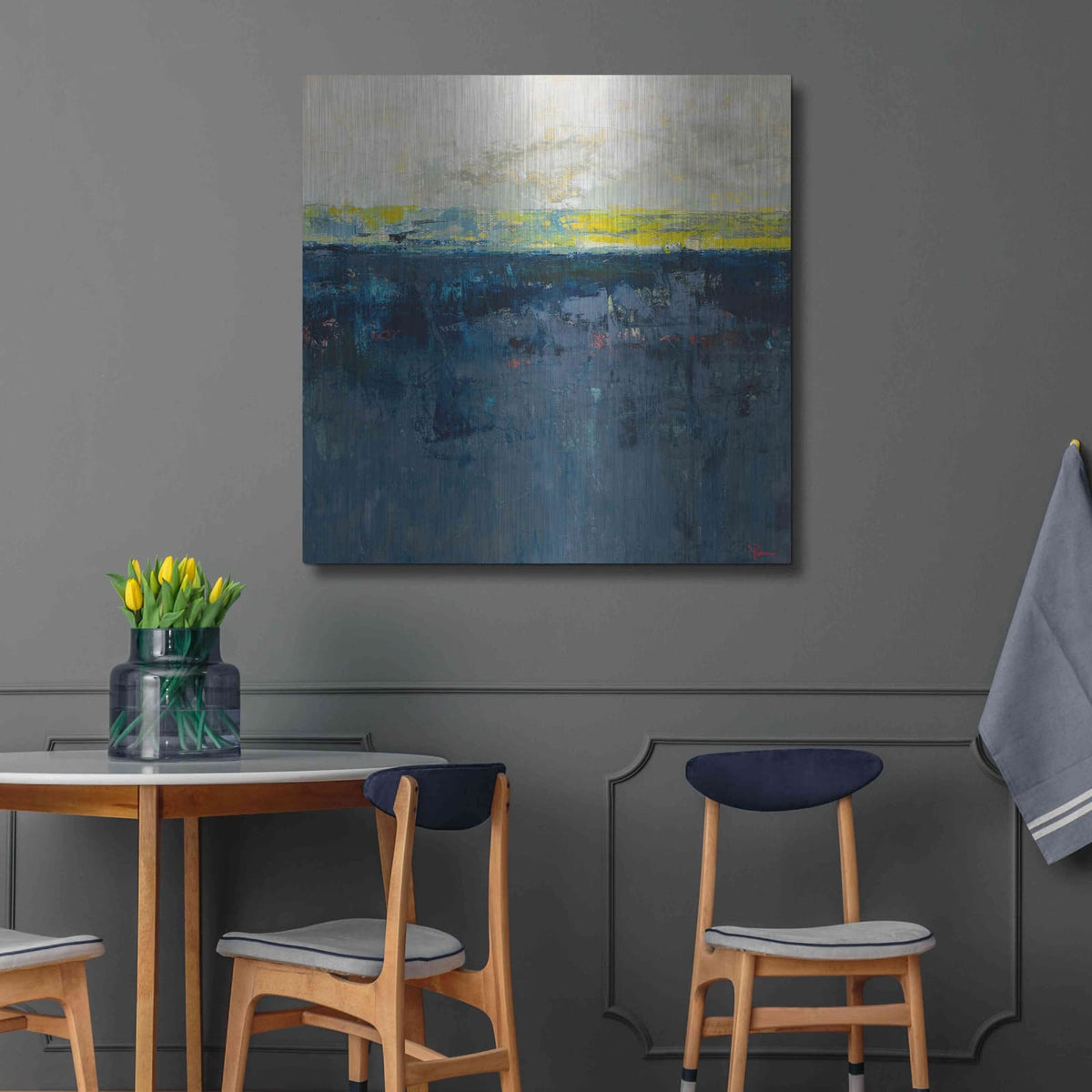'Clean Slate' by Patrick Dennis – Metal Wall Art, 36x36 room view