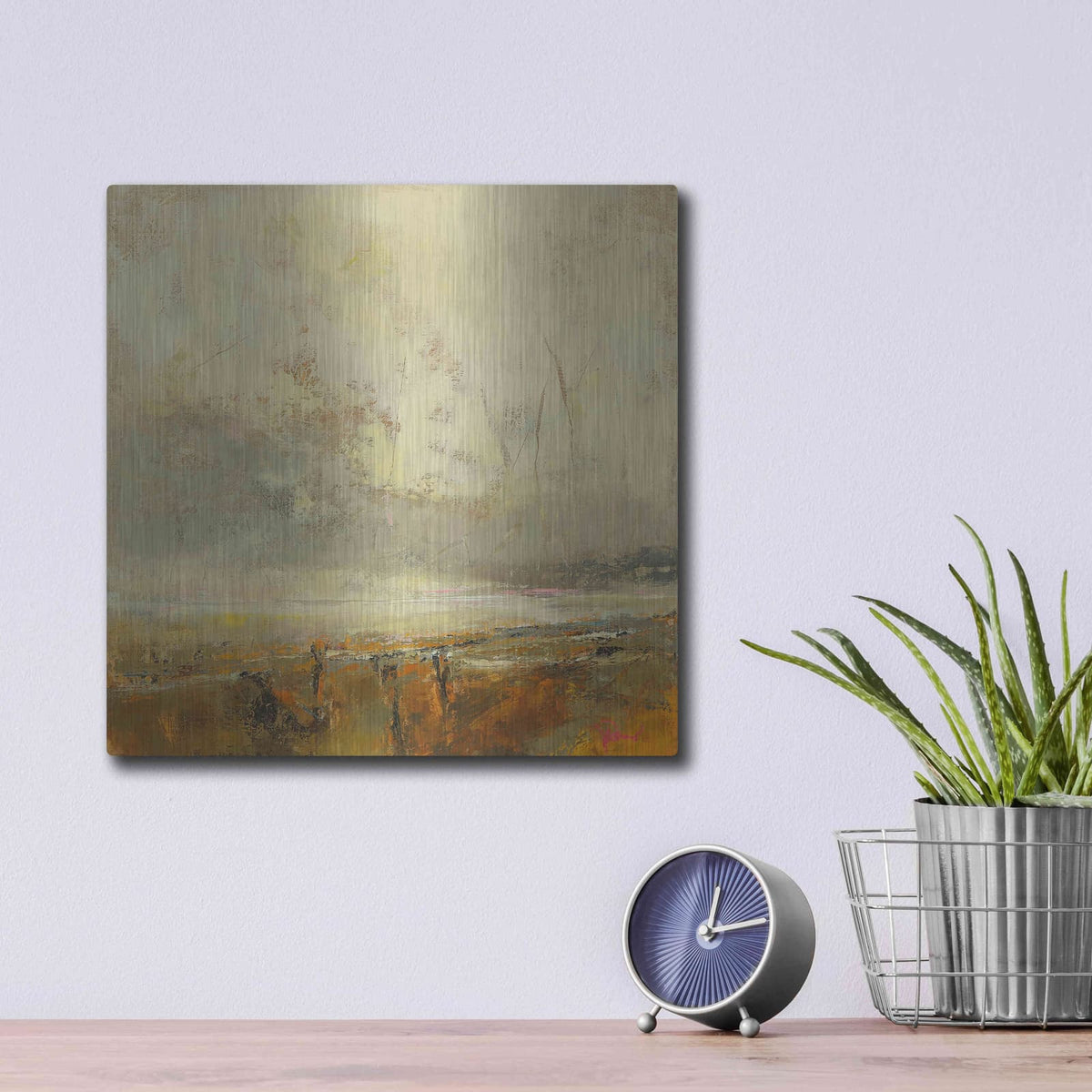 'Farm Path' by Patrick Dennis – Metal Wall Art, 12x12 room view