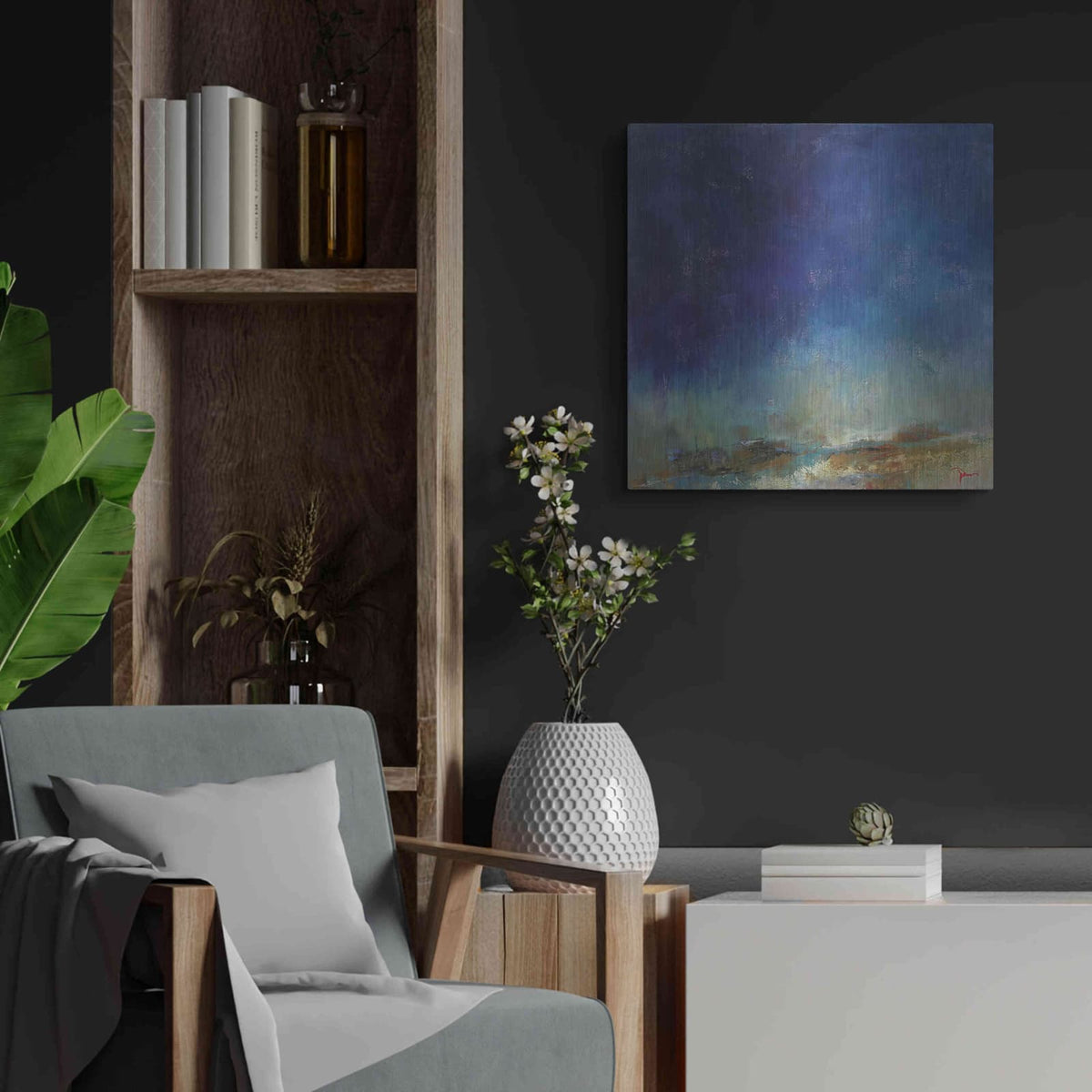 'Hawley' by Patrick Dennis – Metal Wall Art, 24x24 room view