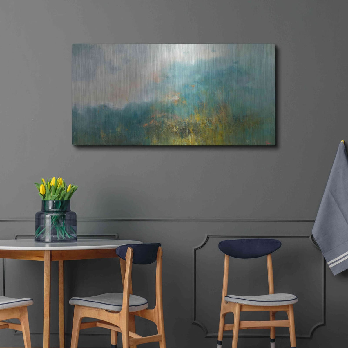 'Incoming' by Patrick Dennis – Metal Wall Art, 48x24 room view