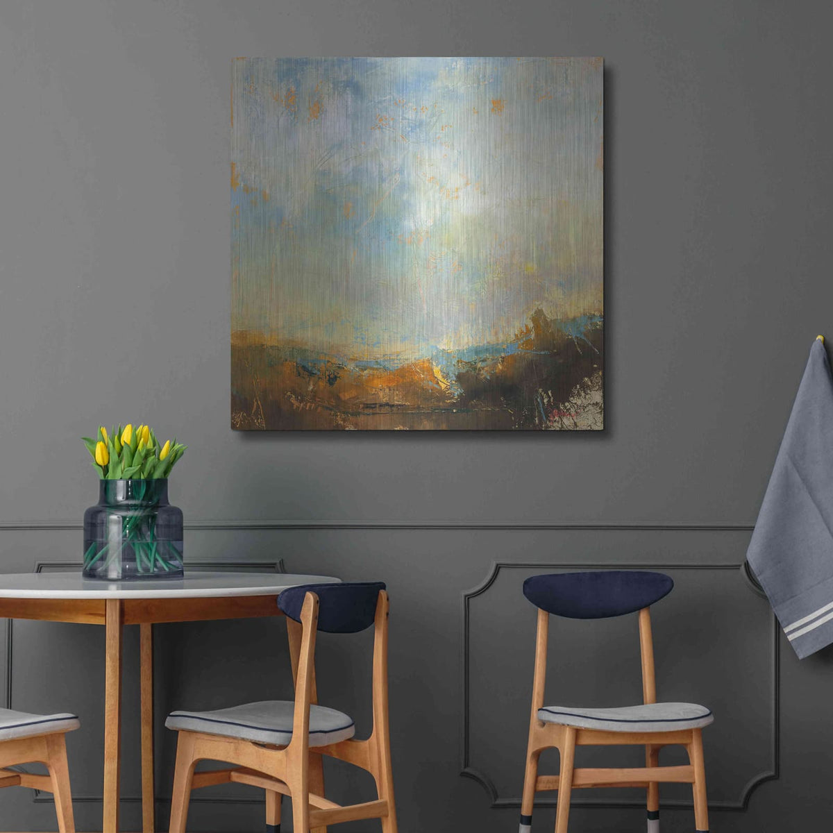 'Scaffold' by Patrick Dennis – Metal Wall Art, 36x36 room view