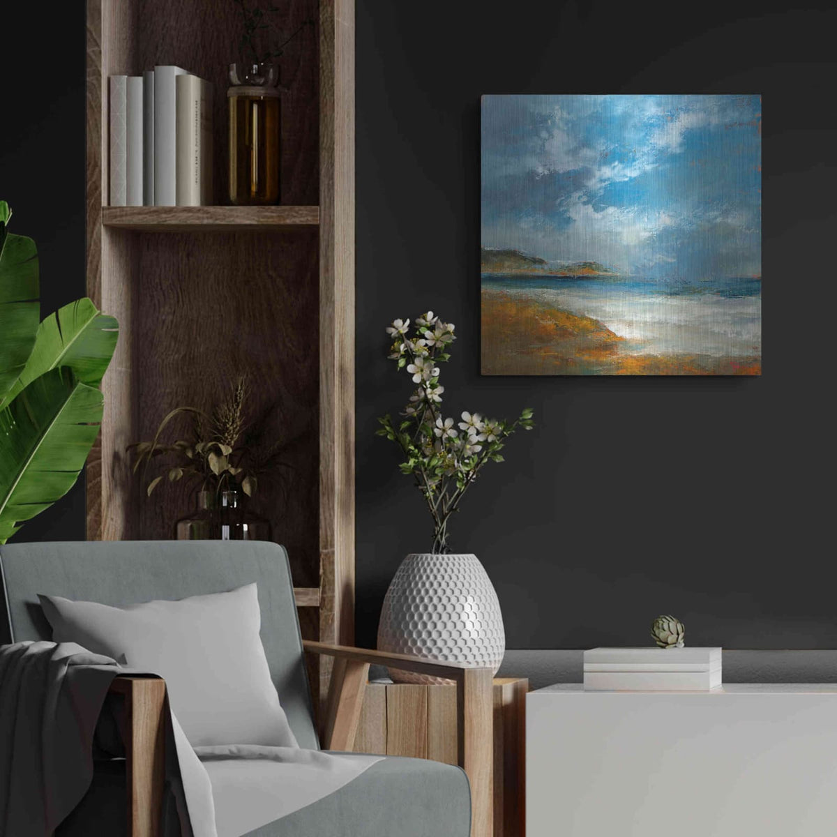 'Williams' by Patrick Dennis – Metal Wall Art, 24x24 room view