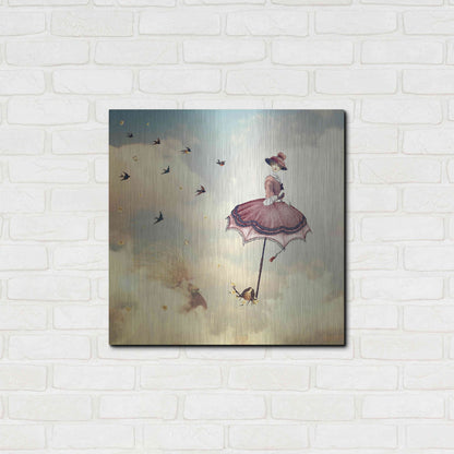 Luxe Metal Art 'Another Kind of Mary Poppins' by Paula Belle Flores, Metal Wall Art,24x24