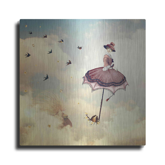 'Another Kind of Mary Poppins' by Paula Belle Flores, Metal Wall Art