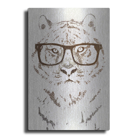 'Hipster Tiger' by Paula Belle Flores, Metal Wall Art