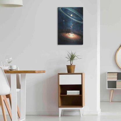 Luxe Metal Art 'My Dream House in Another Galaxy' by Paula Belle Flores, Metal Wall Art,16x24