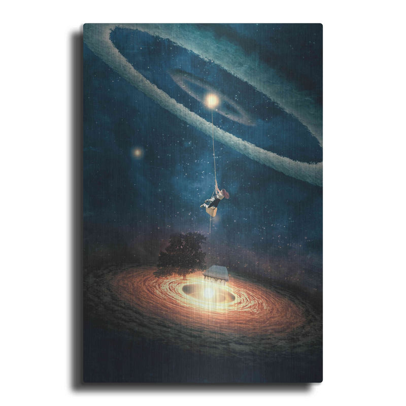 'My Dream House in Another Galaxy' by Paula Belle Flores – Metal Wall Art