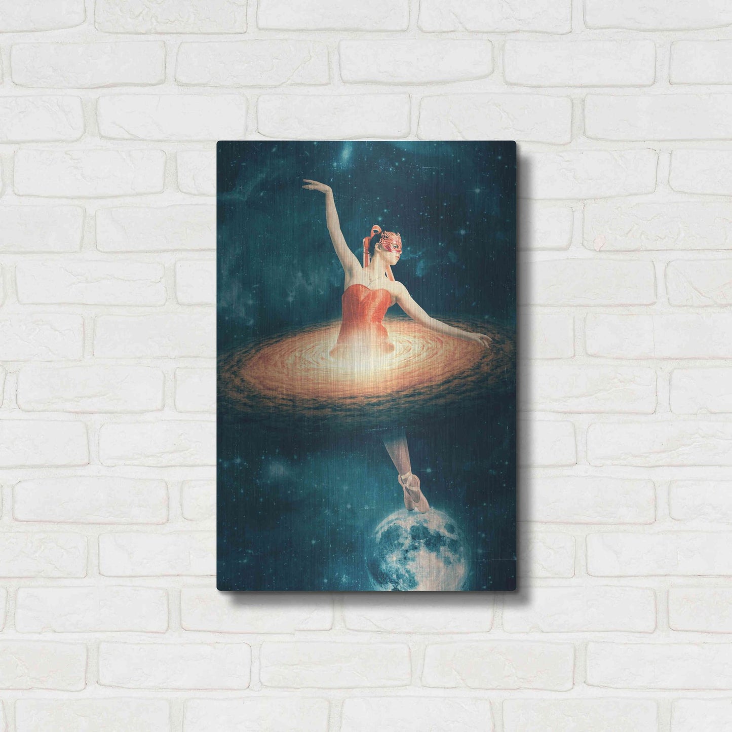 Luxe Metal Art 'Prima Ballerina Assoluta' by Paula Belle Flores, Metal Wall Art,16x24