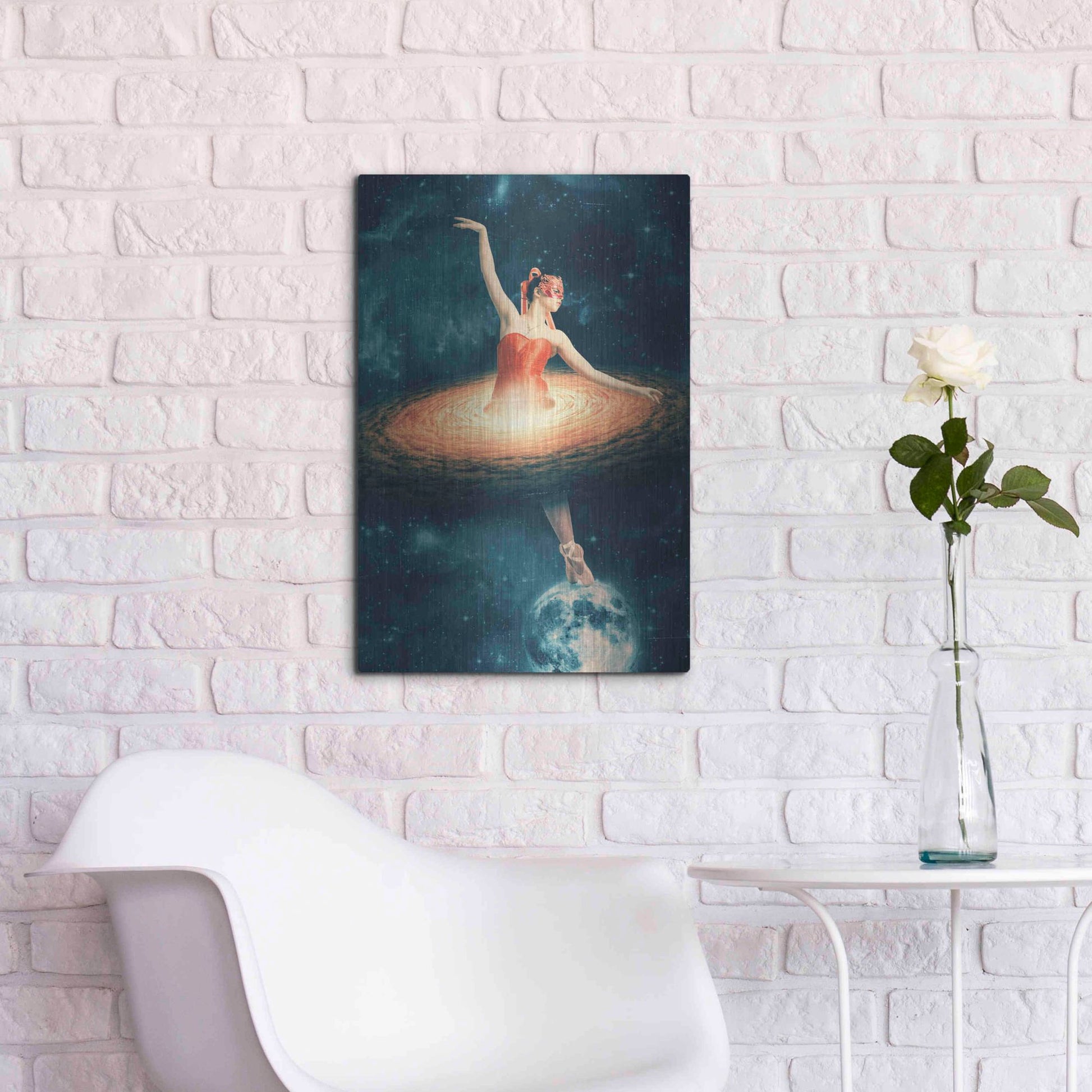 Luxe Metal Art 'Prima Ballerina Assoluta' by Paula Belle Flores, Metal Wall Art,16x24