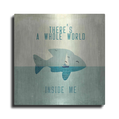 'There Is A World Inside of Me' by Paula Belle Flores, Metal Wall Art