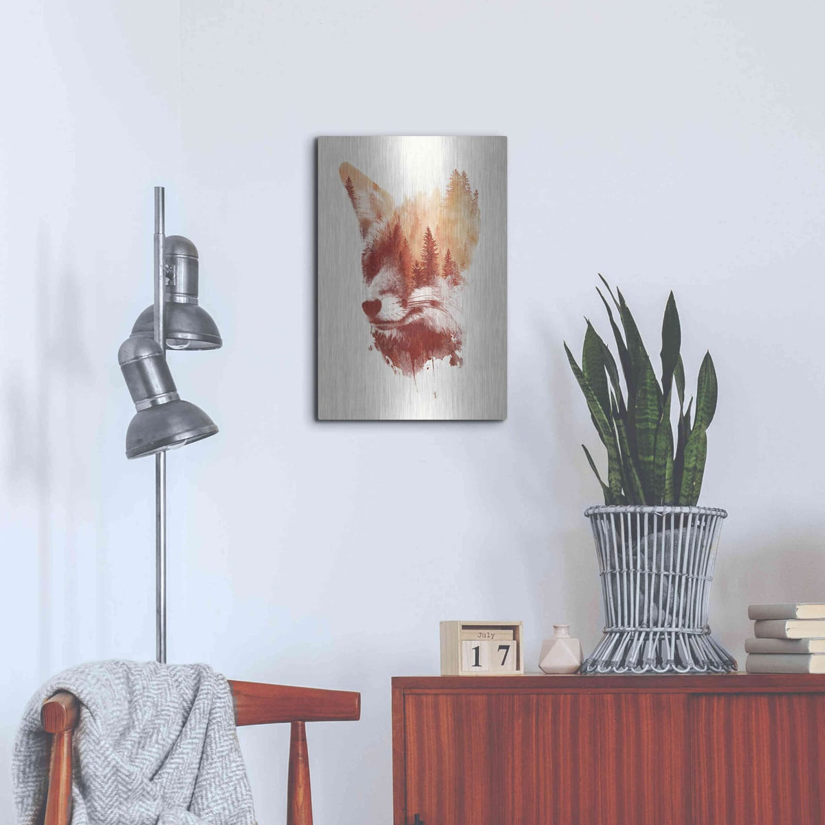 'Blind Fox' by Robert Farkas – Metal Wall Art, 16x24 room view