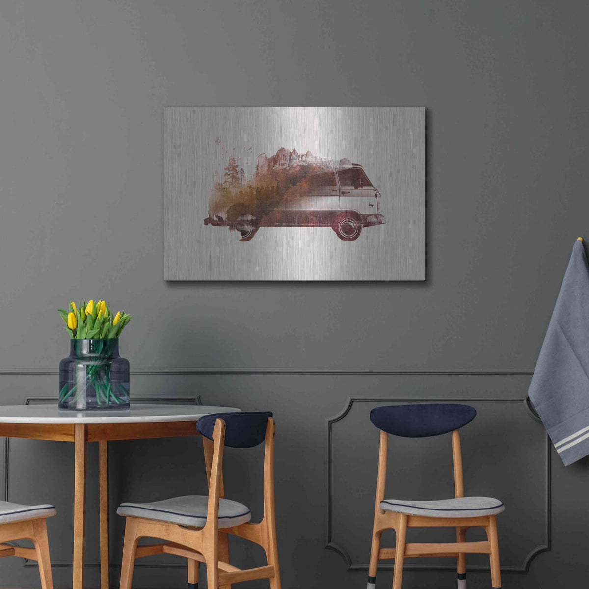 'Drive Me Back Home No. 1' by Robert Farkas – Metal Wall Art, 36x24 room view