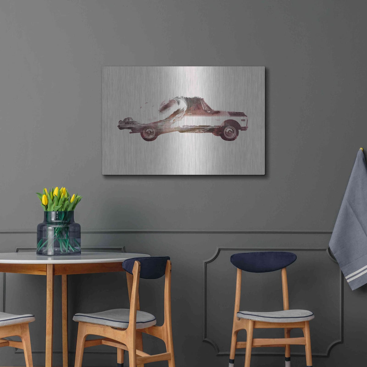 'Drive Me Back Home No. 3' by Robert Farkas – Metal Wall Art, 36x24 room view