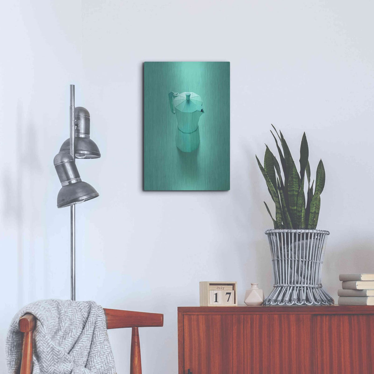 'Green Dreams' by Robert Farkas – Metal Wall Art, 16x24 room view