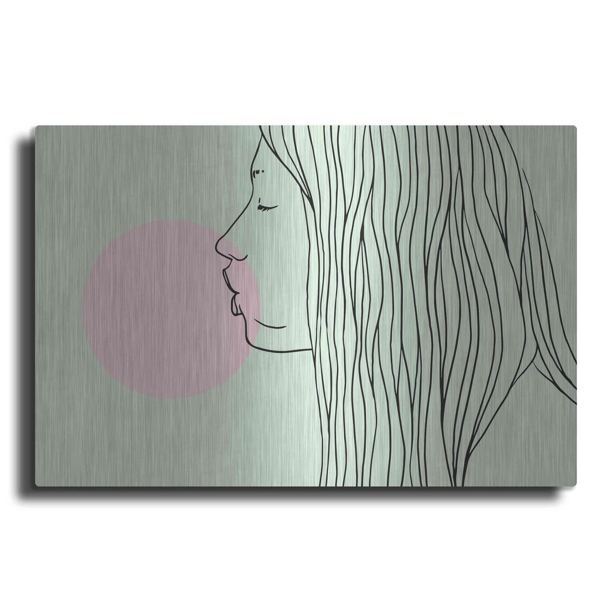 'Pink Bubble Gum' by Robert Farkas – Metal Wall Art