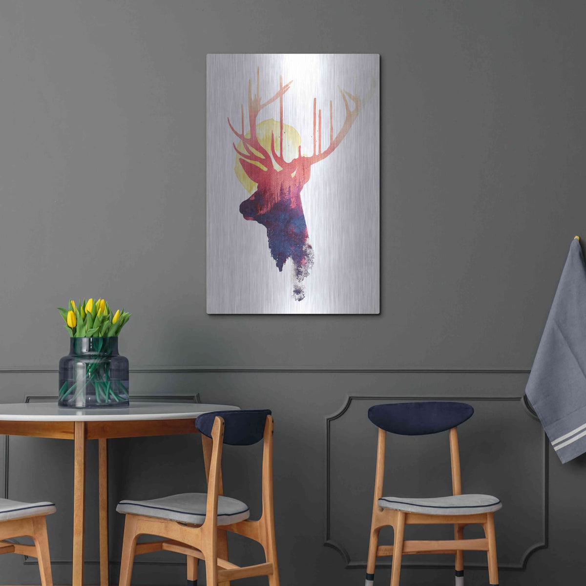 'The Burning Sun' by Robert Farkas – Metal Wall Art, 24x36 room view