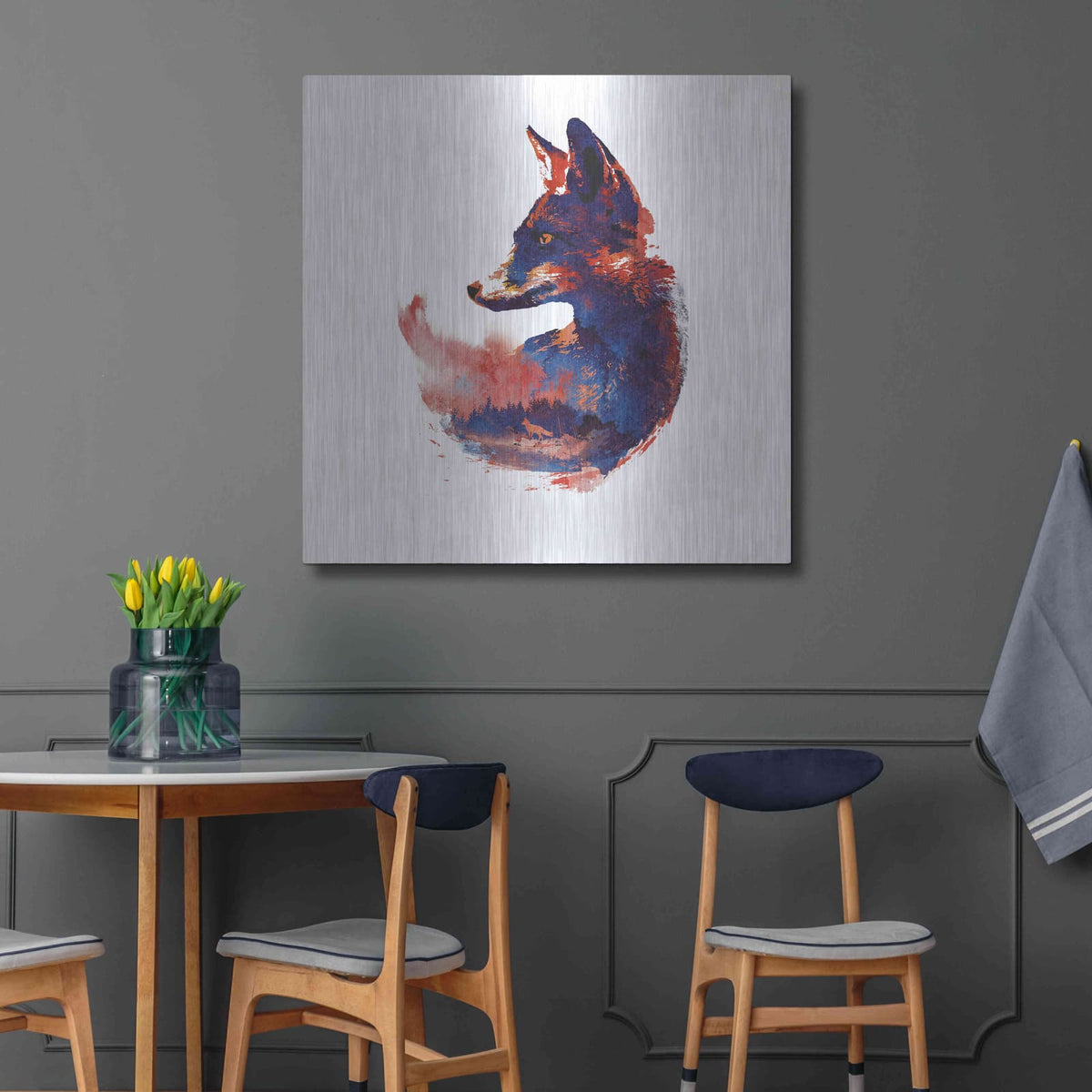 'The Future is Bright' by Robert Farkas – Metal Wall Art, 36x36 room view