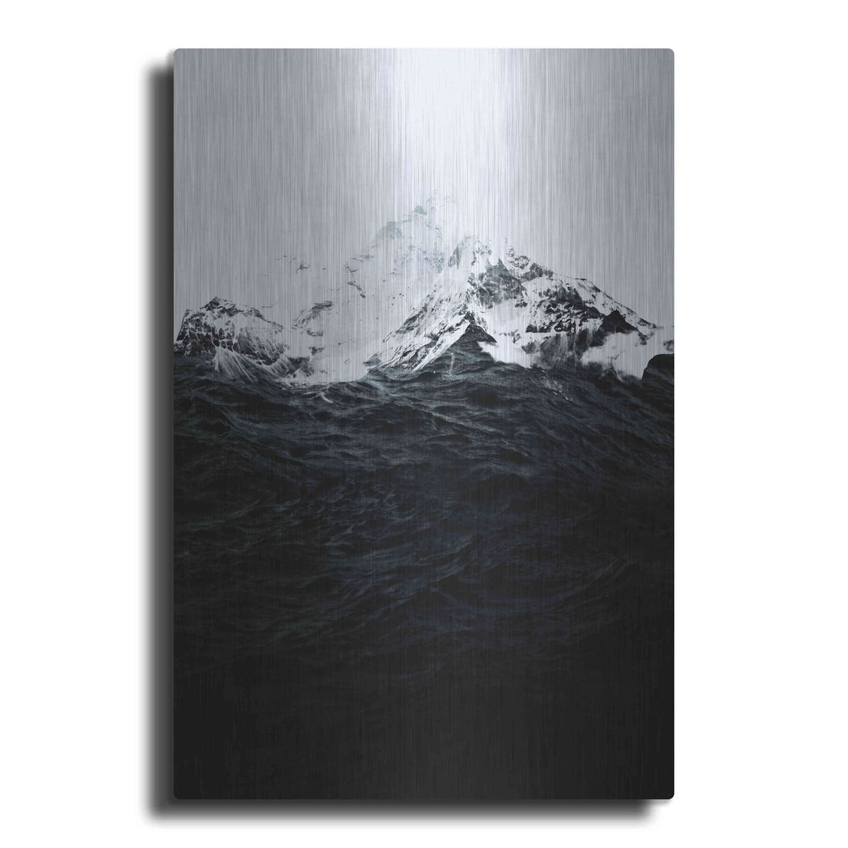 'Those Waves Were Like Mountains' by Robert Farkas – Metal Wall Art