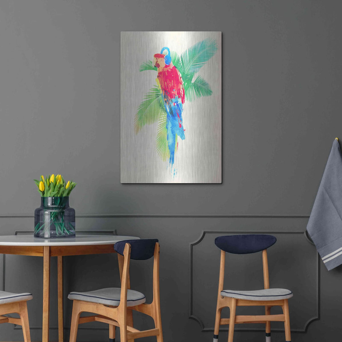 'Tropical Party' by Robert Farkas – Metal Wall Art, 24x36 room view