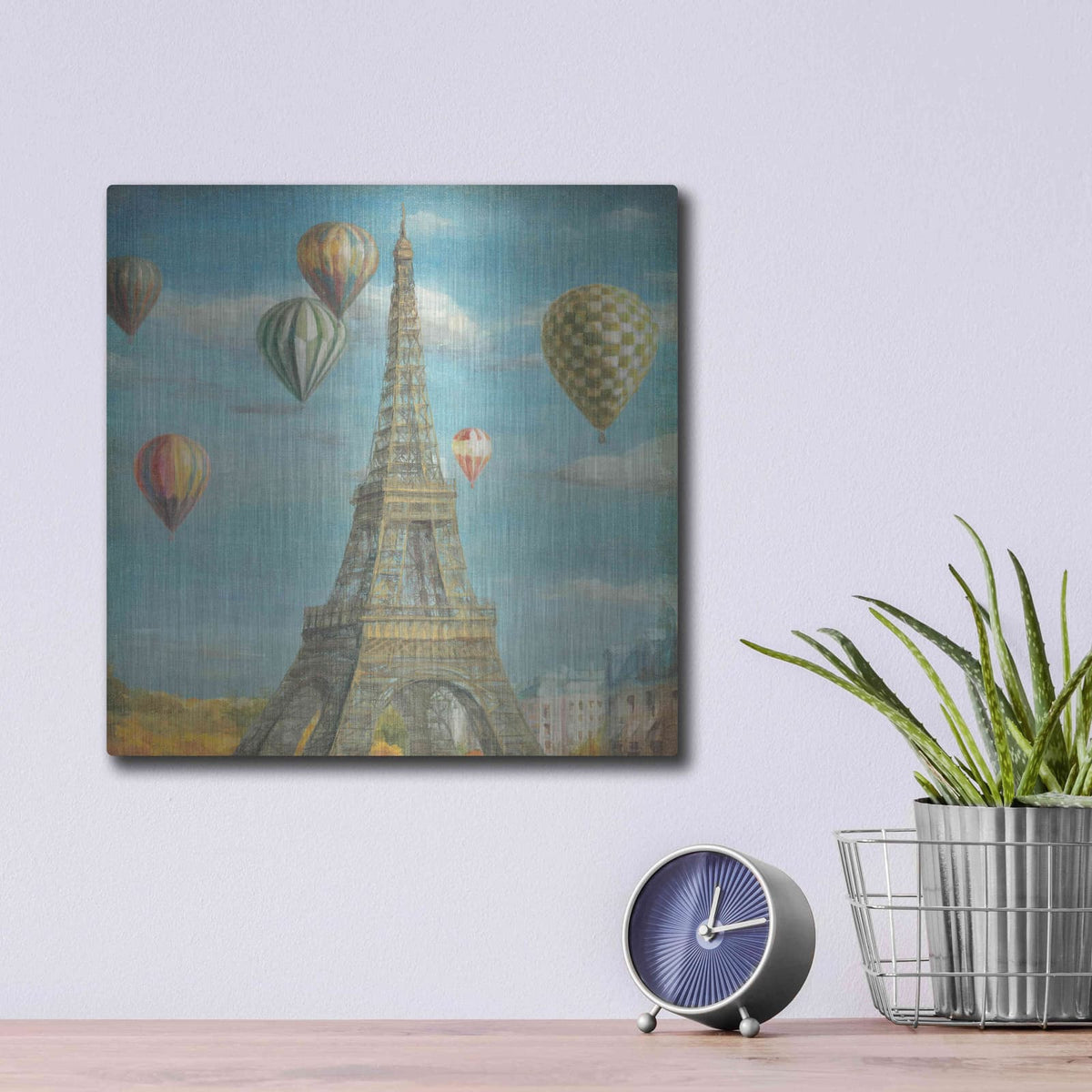 'Balloon Festival' by Danhui Nai – Metal Wall Art, 12x12 room view