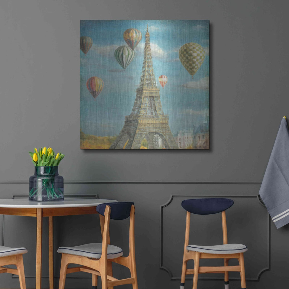 'Balloon Festival' by Danhui Nai – Metal Wall Art, 36x36 room view