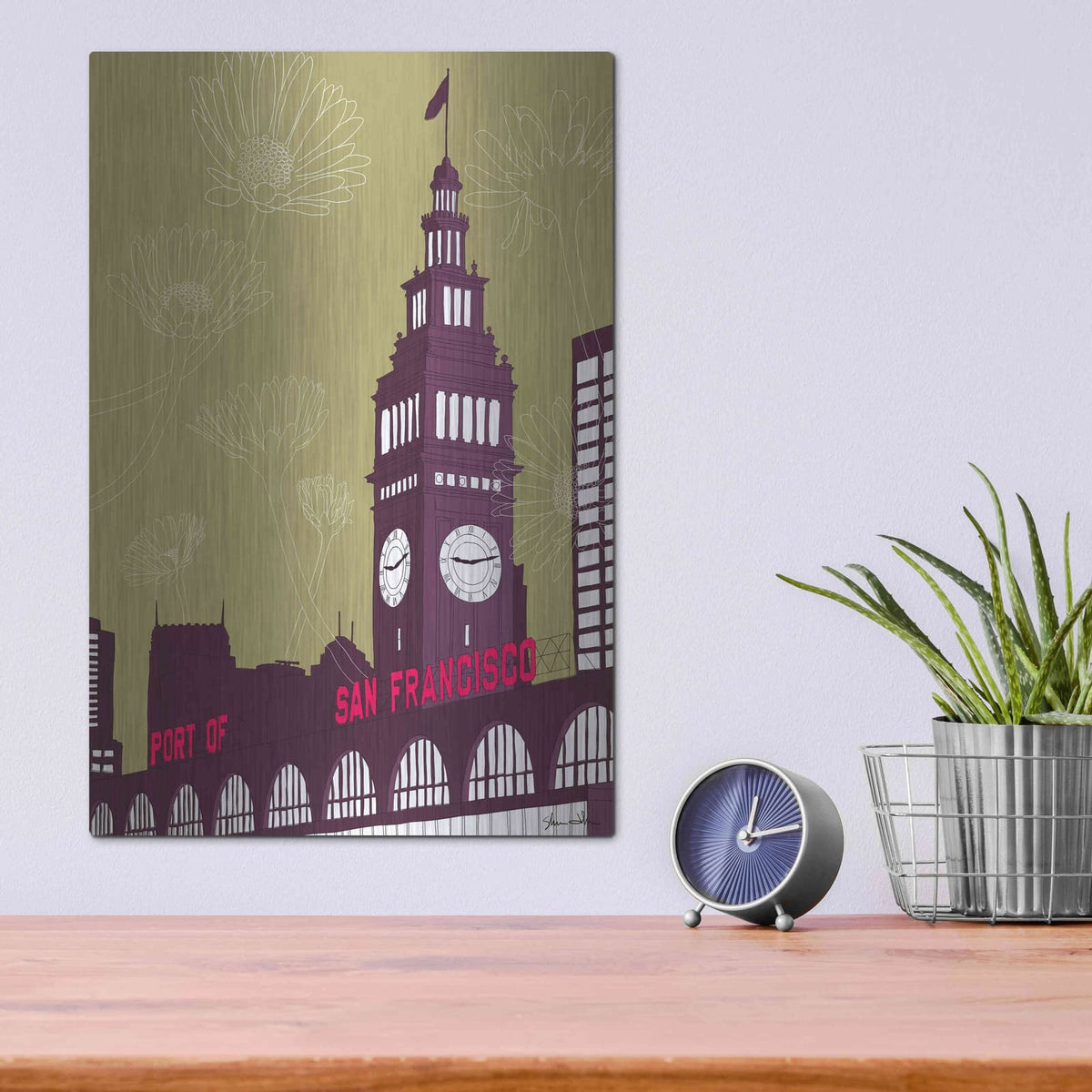 'Ferry Building - San Francisco' by Shane Donahue – Metal Wall Art, 12x16 room view