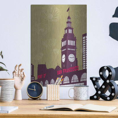 Luxe Metal Art 'Ferry Building - San Francisco' by Shane Donahue, Metal Wall Art,12x16