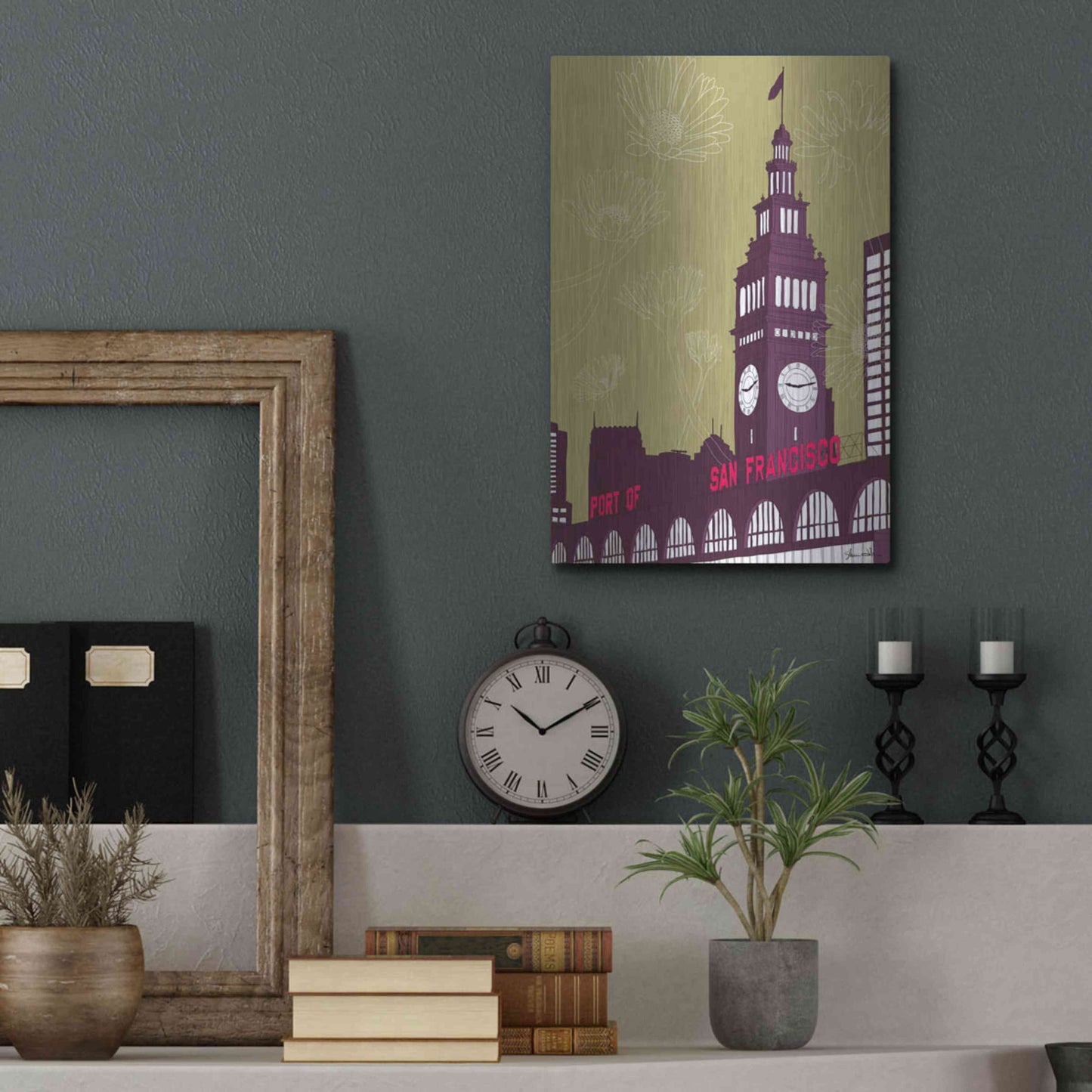 Luxe Metal Art 'Ferry Building - San Francisco' by Shane Donahue, Metal Wall Art,12x16