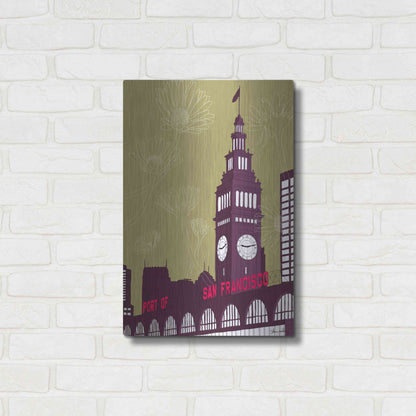 Luxe Metal Art 'Ferry Building - San Francisco' by Shane Donahue, Metal Wall Art,16x24