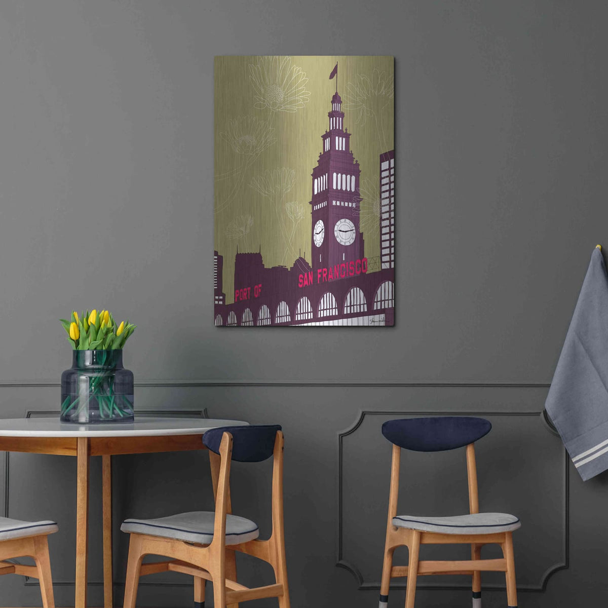 'Ferry Building - San Francisco' by Shane Donahue – Metal Wall Art, 24x36 room view
