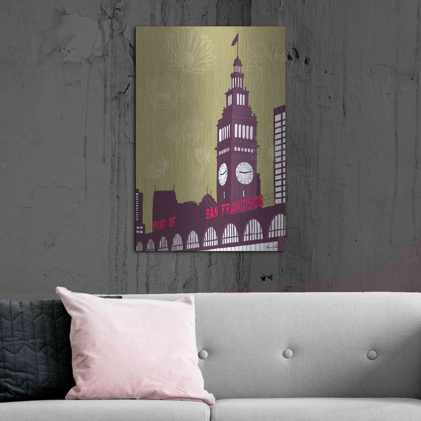 Luxe Metal Art 'Ferry Building - San Francisco' by Shane Donahue, Metal Wall Art,24x36