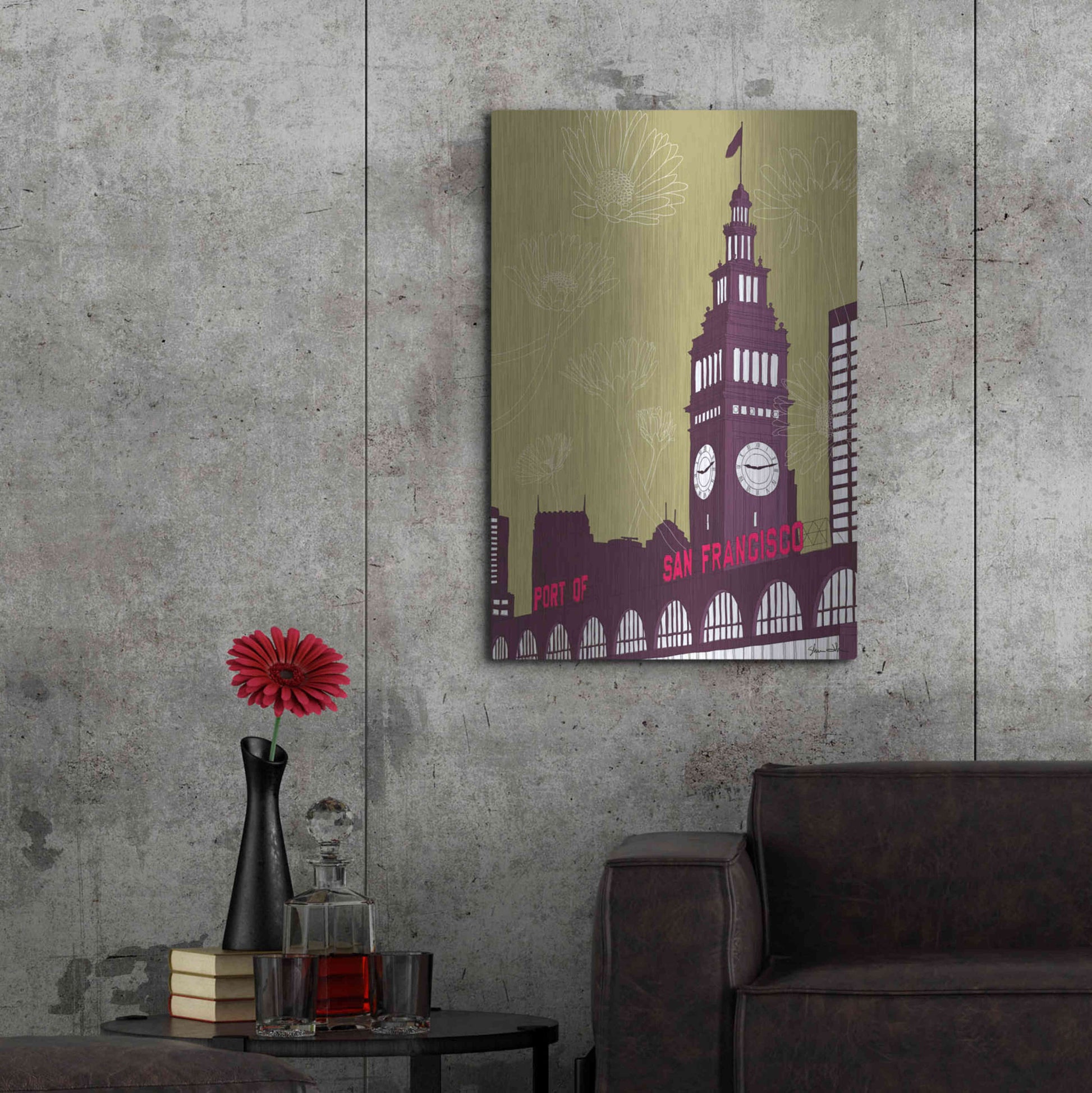 Luxe Metal Art 'Ferry Building - San Francisco' by Shane Donahue, Metal Wall Art,24x36