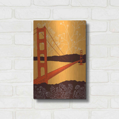 Luxe Metal Art 'Golden Gate Bridge - Headlands' by Shane Donahue, Metal Wall Art,12x16