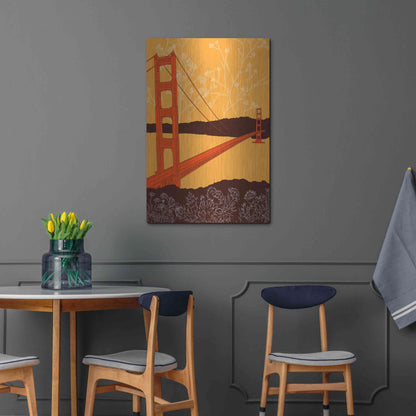 Luxe Metal Art 'Golden Gate Bridge - Headlands' by Shane Donahue, Metal Wall Art,24x36