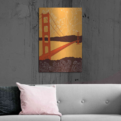 Luxe Metal Art 'Golden Gate Bridge - Headlands' by Shane Donahue, Metal Wall Art,24x36