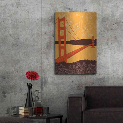 Luxe Metal Art 'Golden Gate Bridge - Headlands' by Shane Donahue, Metal Wall Art,24x36