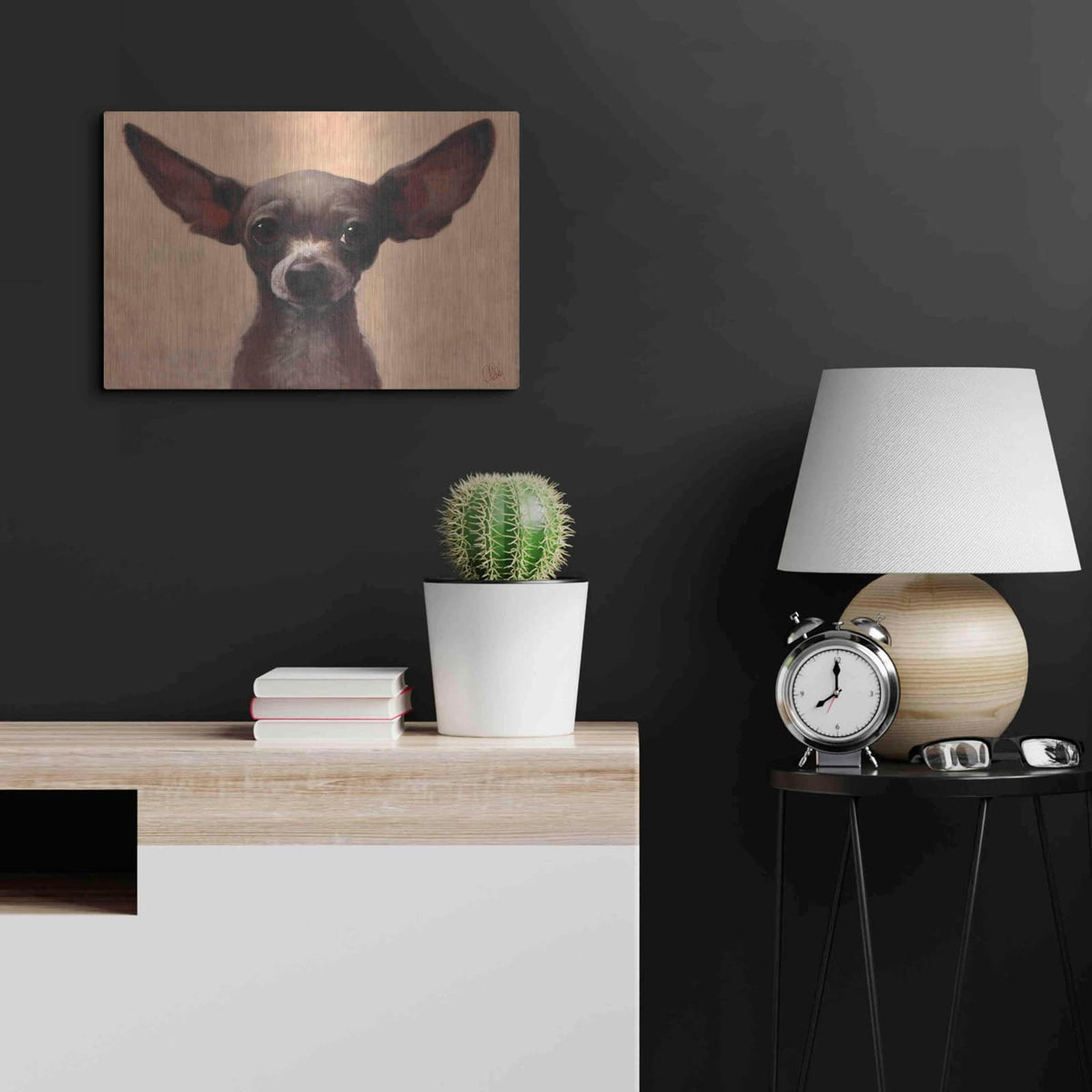 'Chihuahua' by Thomas Fluharty – Metal Wall Art, 24x16 room view