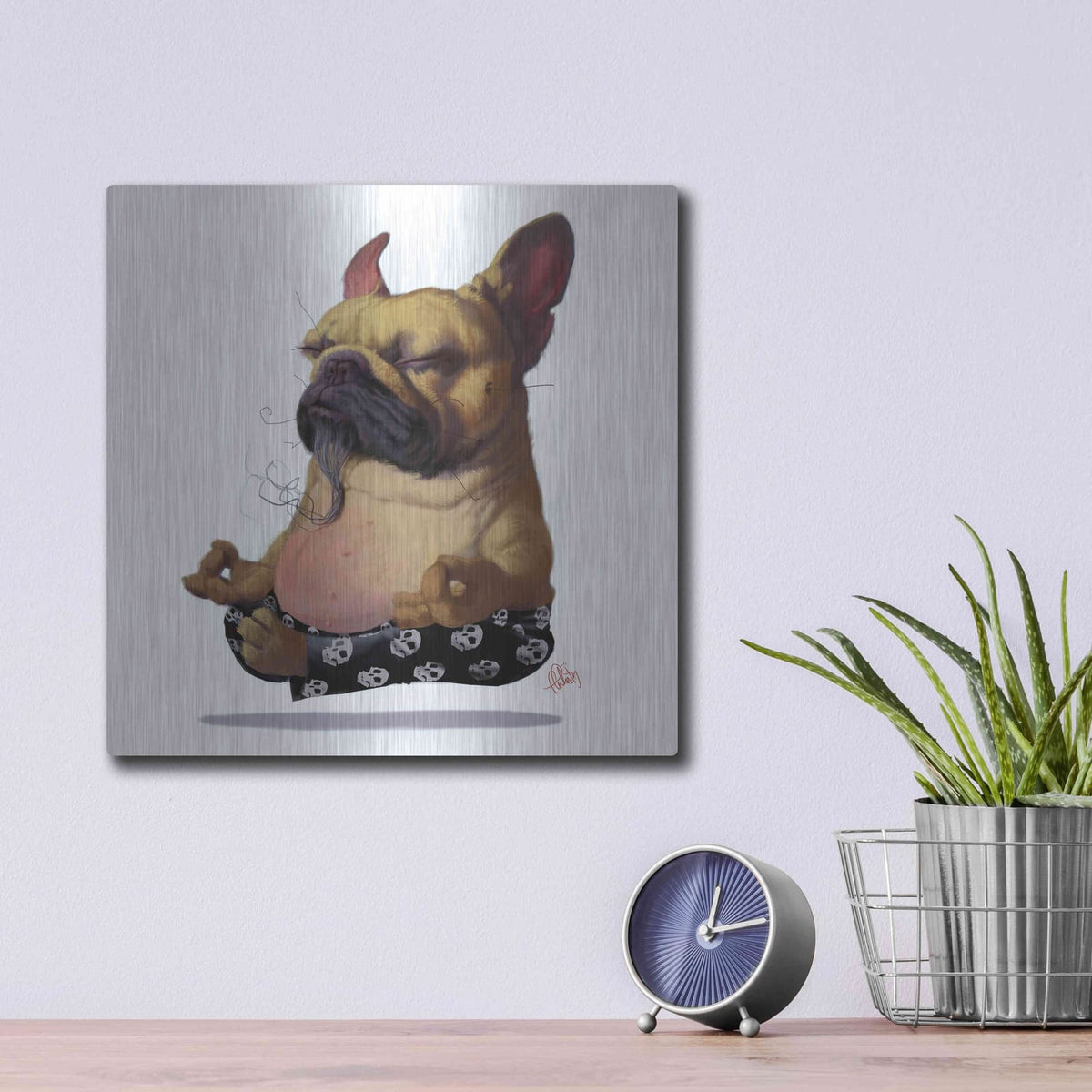 'Floater' by Thomas Fluharty – Metal Wall Art, 12x12 room view