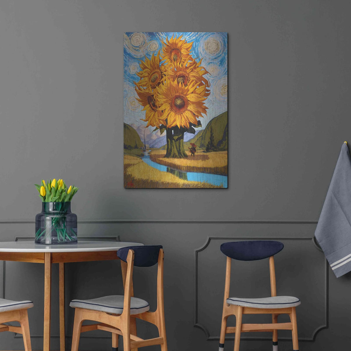 'In The Valley' by Thomas Fluharty – Metal Wall Art, 24x36 room view