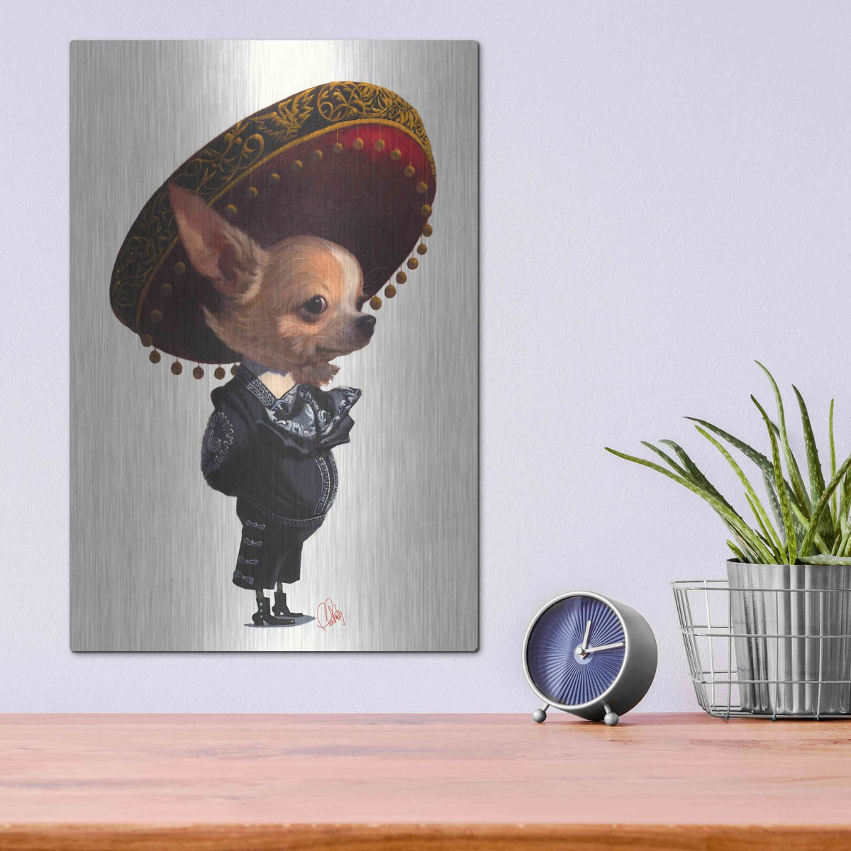 'Senorita' by Thomas Fluharty – Metal Wall Art, 12x16 room view