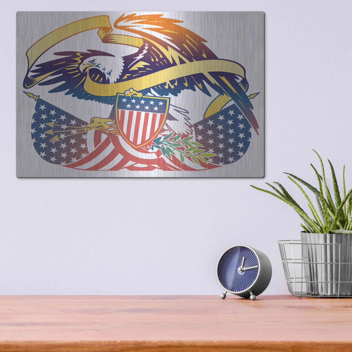 'American Eagle' by David Chestnutt – Metal Wall Art, 16x12 room view