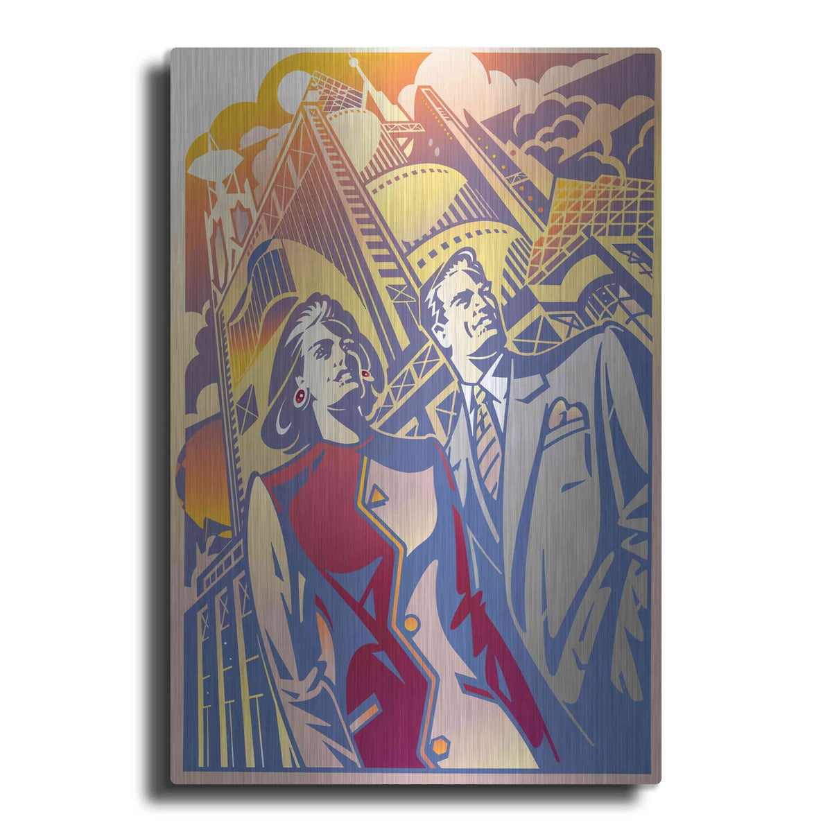 'Architectural Business Couple' by David Chestnutt – Metal Wall Art