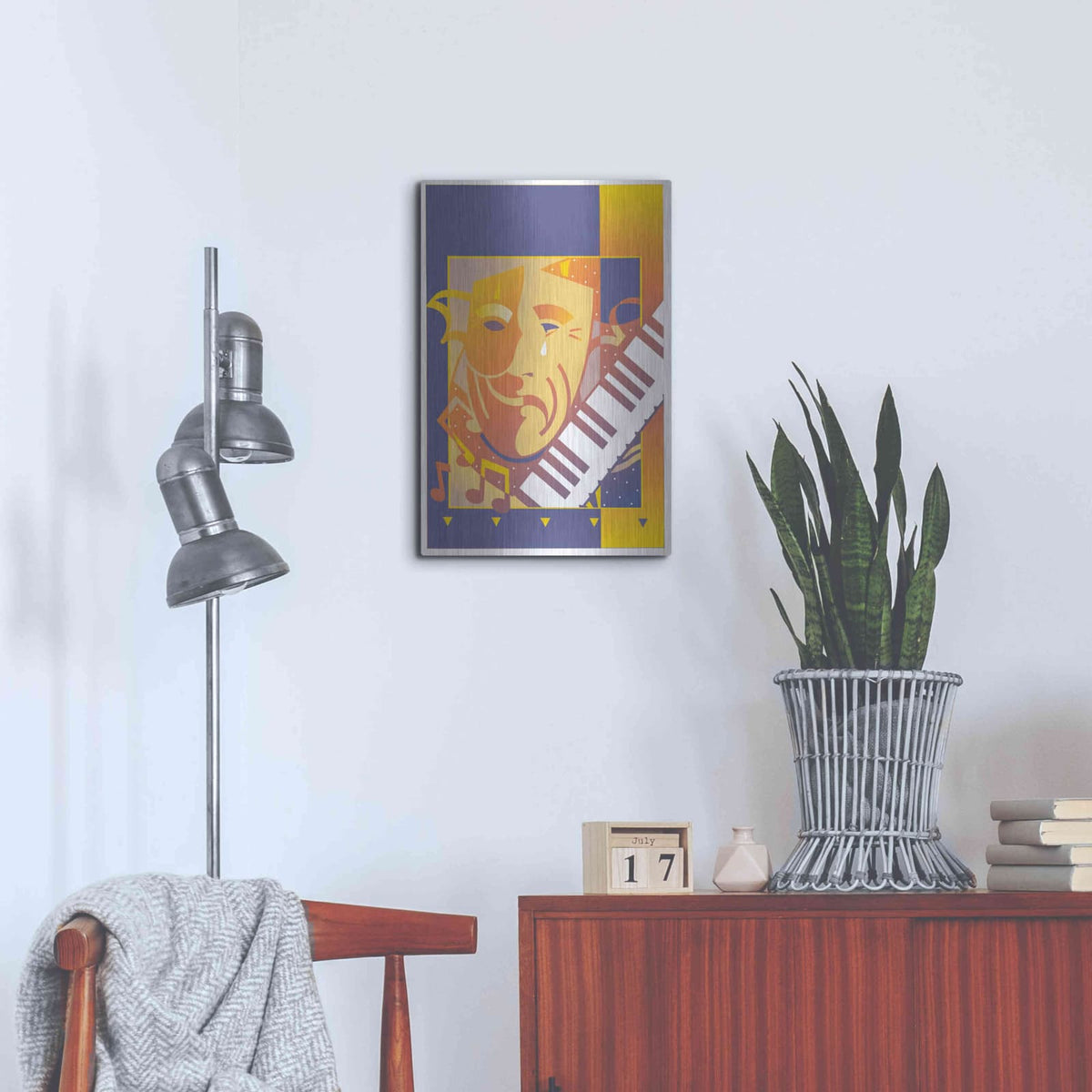 'Arts And Music' by David Chestnutt – Metal Wall Art, 16x24 room view