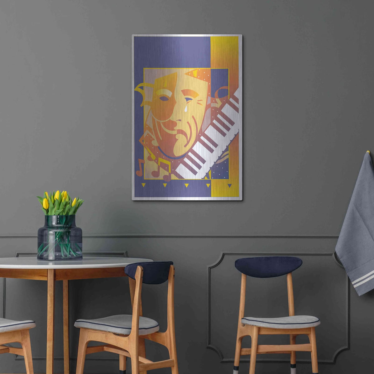 'Arts And Music' by David Chestnutt – Metal Wall Art, 24x36 room view