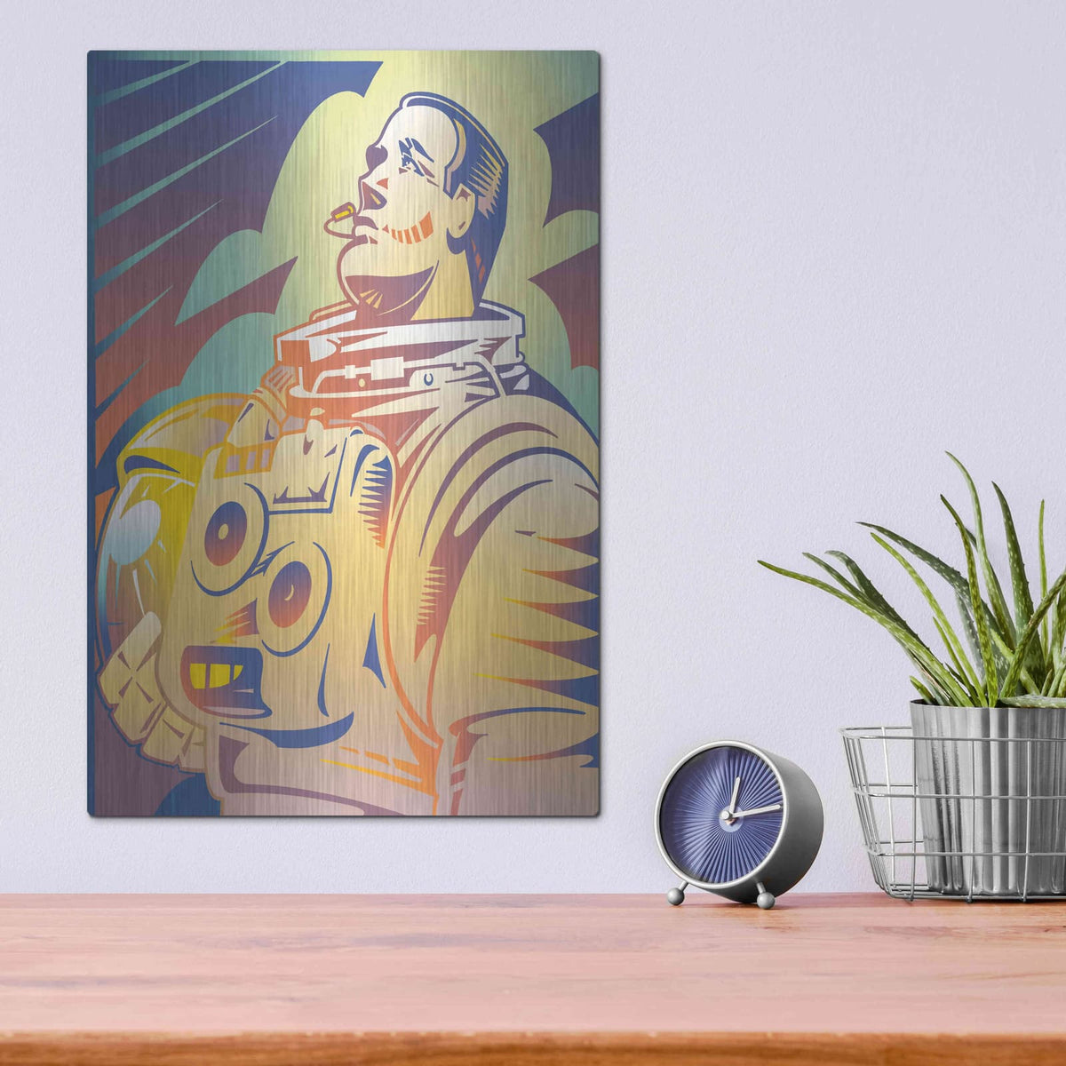 'Astronaut' by David Chestnutt – Metal Wall Art, 12x16 room view