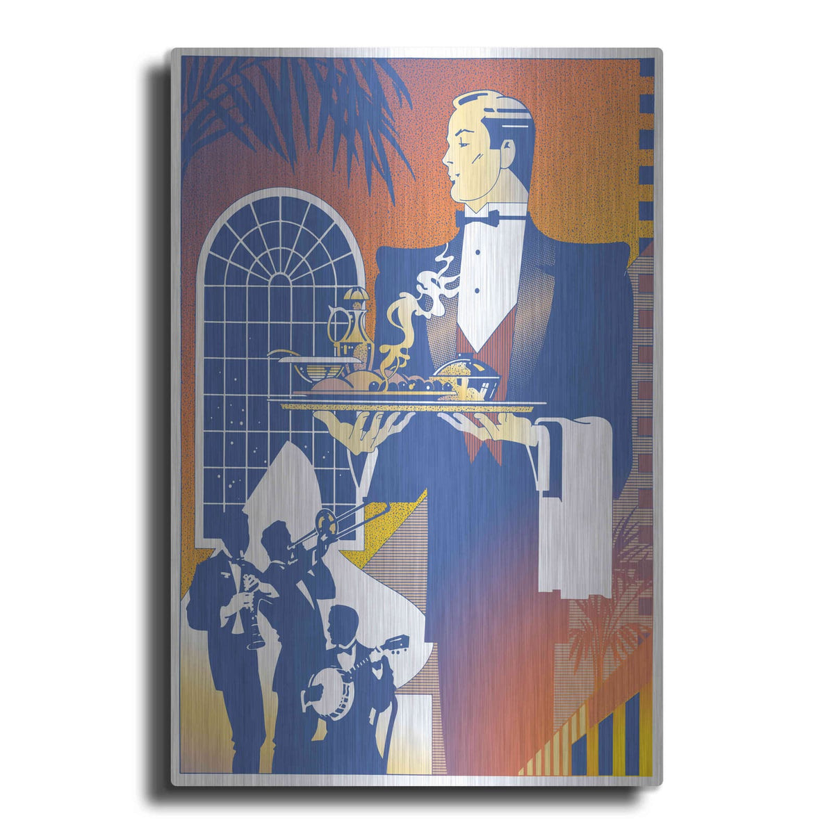 'Band And Waiter' by David Chestnutt – Metal Wall Art