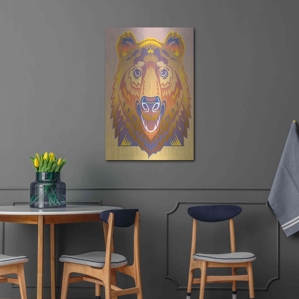 'Bear' by David Chestnutt – Metal Wall Art, 24x36 room view