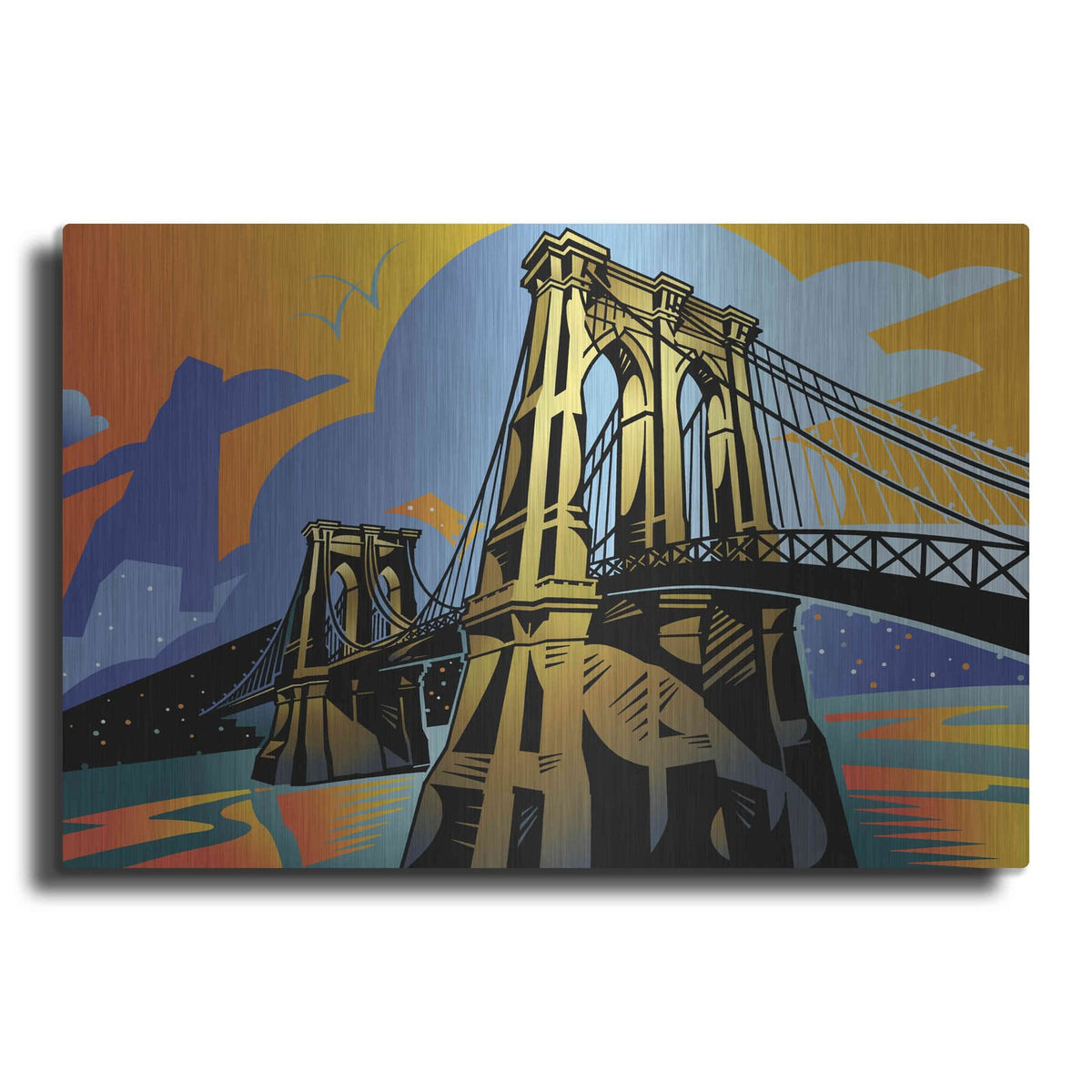 'Brooklyn Bridge' by David Chestnutt – Metal Wall Art